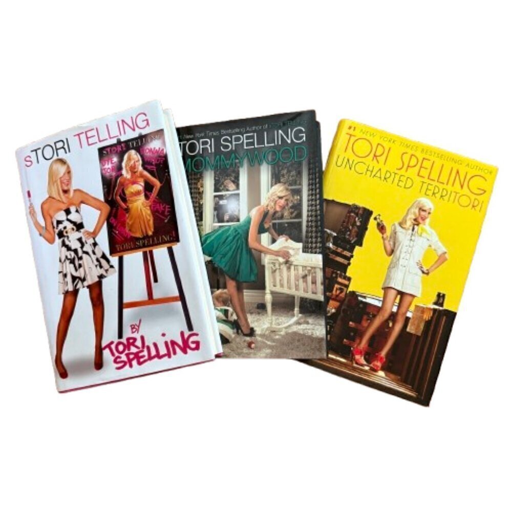 Tori Spelling Hardback Books - sTori Telling, Mommywood and Uncharted Territori